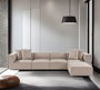 Atelier Del Sofa Sofá Esquinero L1-O1-O1-1R Beige Arena Lino 350cm 190cm